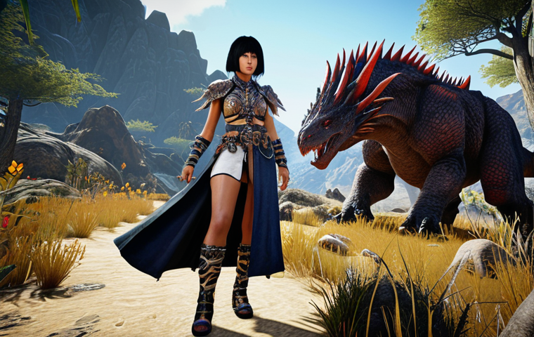 **

*   **Prompt:** A Black Desert Online character wearing a premium fashion set. The set enhances EXP gain from monster hunting. Focus on detailed textures and vibrant colors of the outfit. The character is battling monsters in a lush, open-world environment. Emphasis on the empowering and stylish aspects of the premium fashion.

**